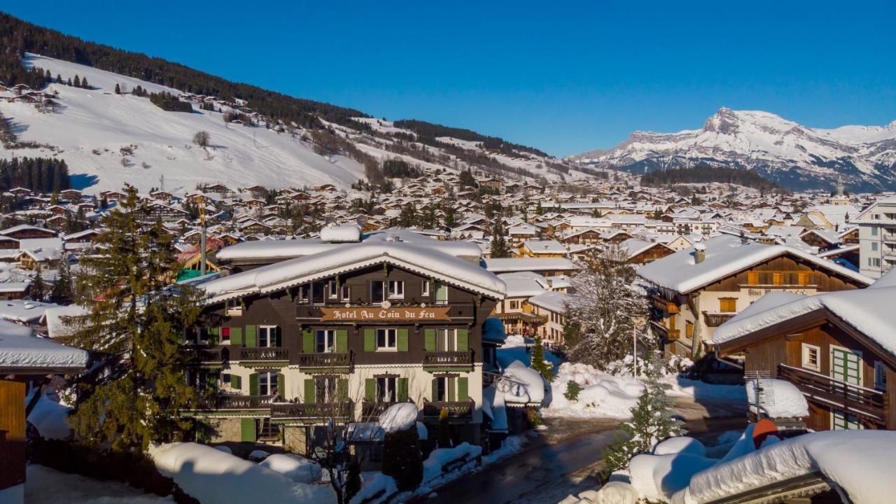 Au Coin Du Feu Hotel Megève Exterior foto